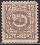 Austria 1946 Coat Of Arms 12 G Maron Scott 4N08. aus 4n08. Uploaded by susofe